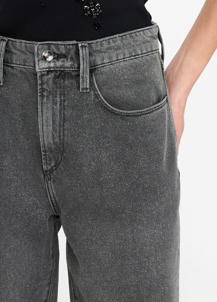 High-waisted straight-leg jeans grey denim Liu Jo - large image number 4 High-waisted straight-leg jeans grey denim Liu Jo - large image number 4