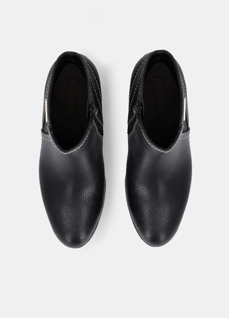 Leather ankle boots with wedge heel black Liu Jo - large image number 4