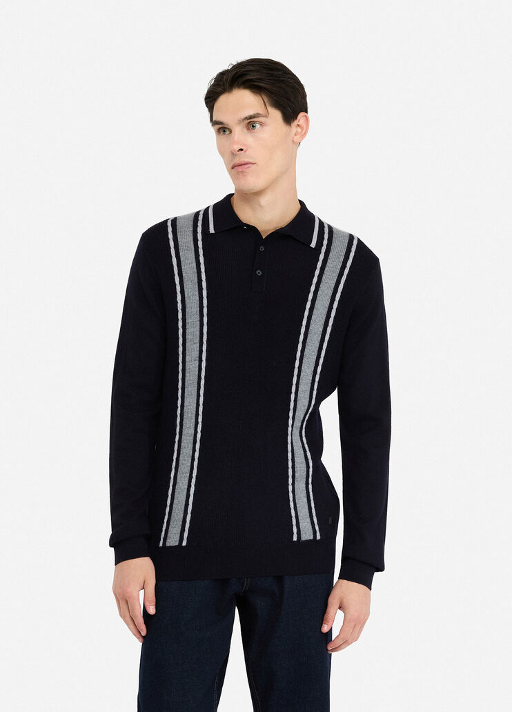 Serafino-Shirt aus 100 % Wolle Dunkelblau Liu Jo - medium Serafino-Shirt aus 100 % Wolle Dunkelblau Liu Jo - medium