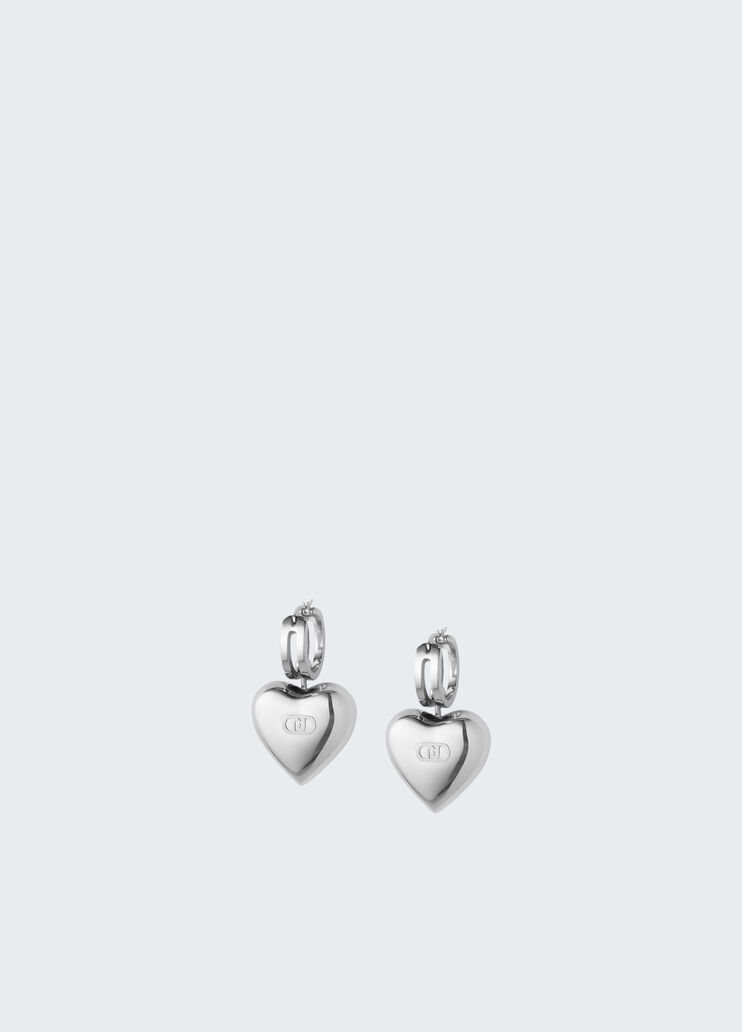 Earrings with hearts silver Liu Jo - medium Earrings with hearts silver Liu Jo - medium