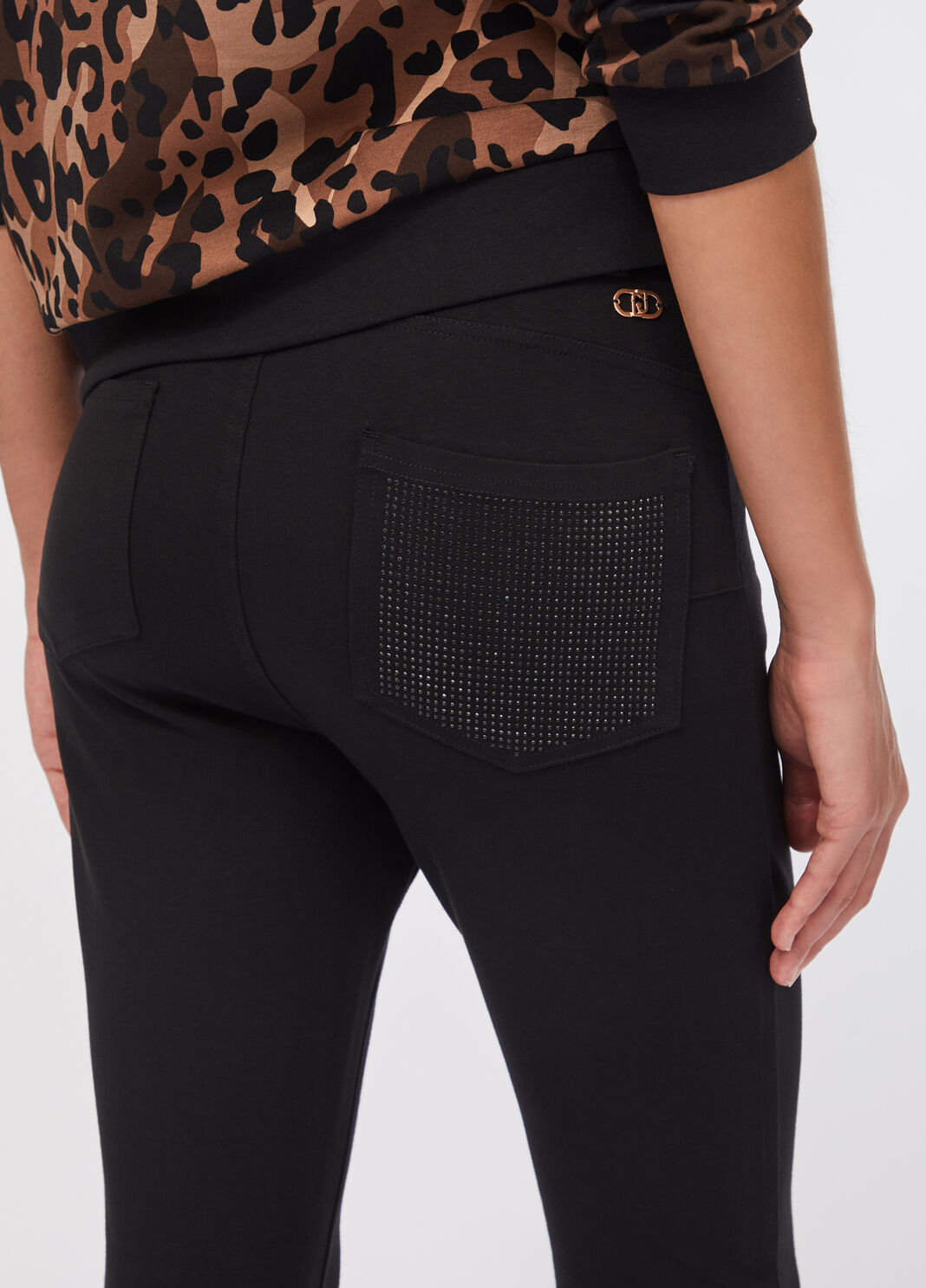 Hose Liu Jo Better Schwarz mit Strass Liu Jo - large image number 3