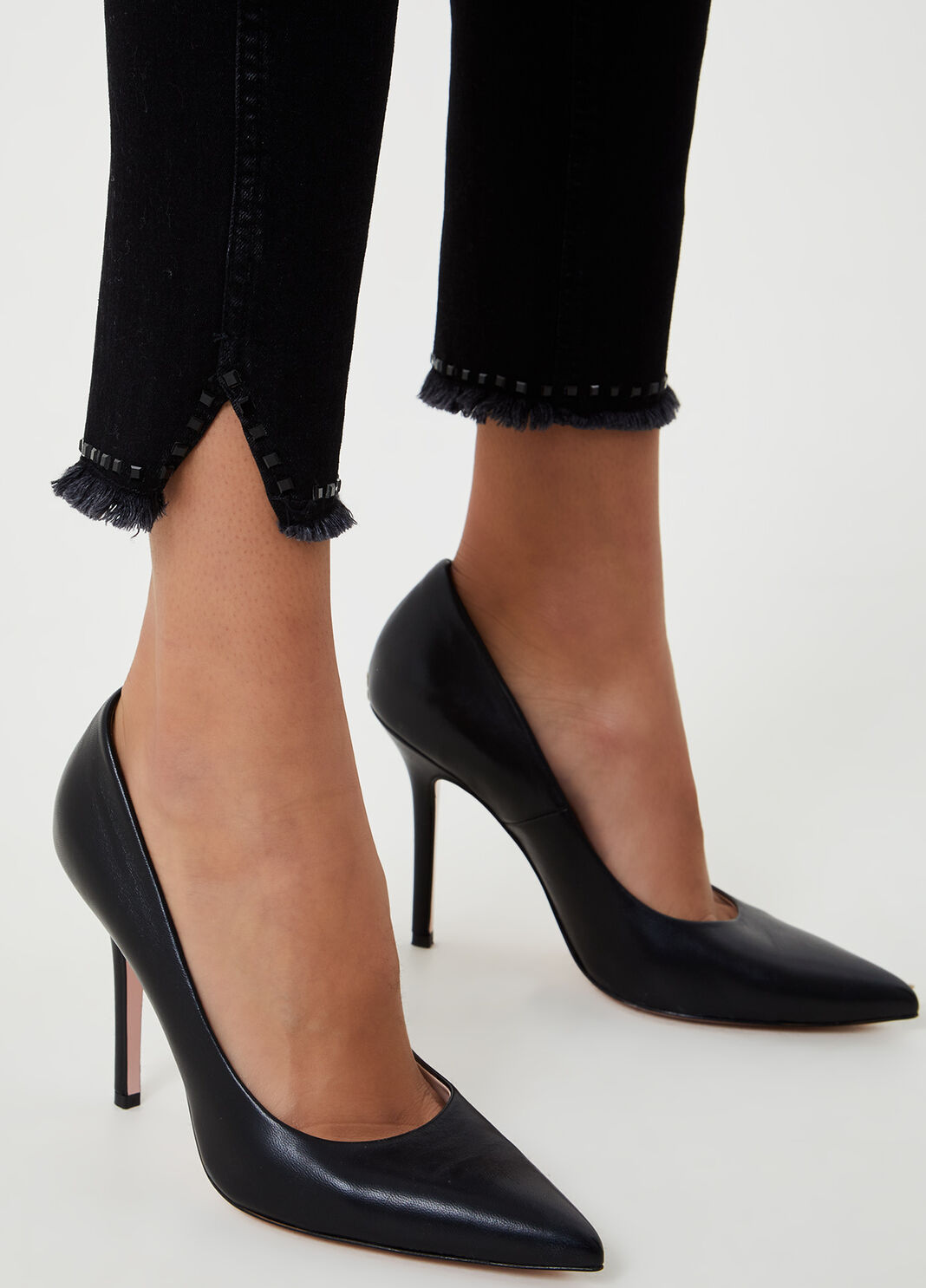 Skinny jeans with studs Black denim Liu Jo - large image number 2