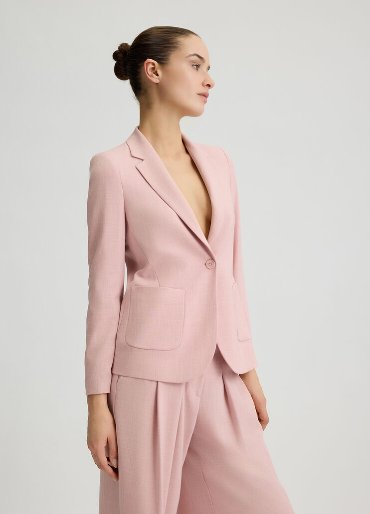 Smart shot fabric jacket light pink Liu Jo - large image number 3 Smart shot fabric jacket light pink Liu Jo - large image number 3