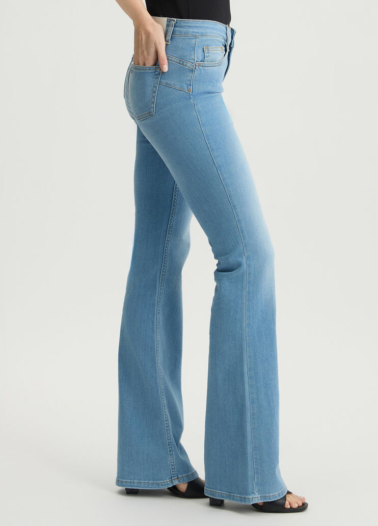 High-rise flared jeans blue denim Liu Jo - large image number 3