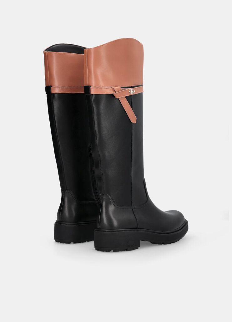 High leather boots black Liu Jo - medium