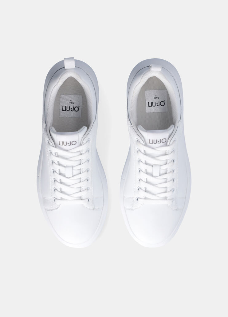 Leather platform sneakers white Liu Jo - large image number 3
