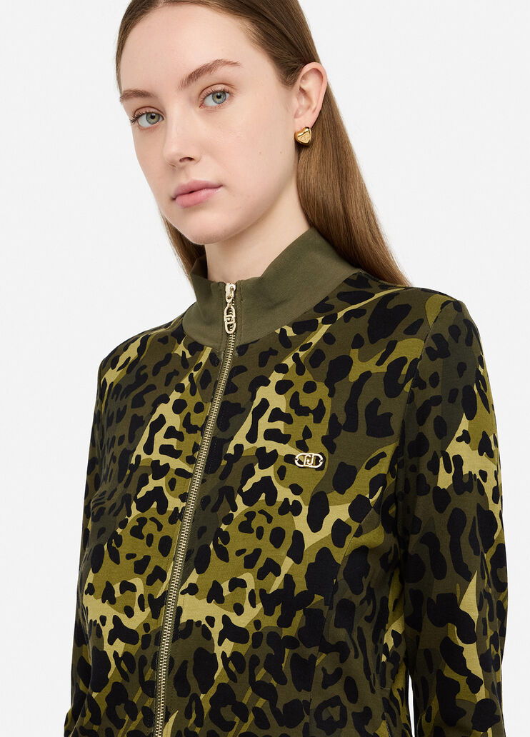 Sudadera Liu Jo Better animal print verde Liu Jo - large image number 2 Sudadera Liu Jo Better animal print verde Liu Jo - large image number 2