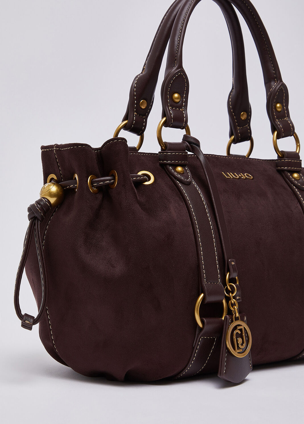 Borsa piccola con coulisse melanzana Liu Jo - large image number 5