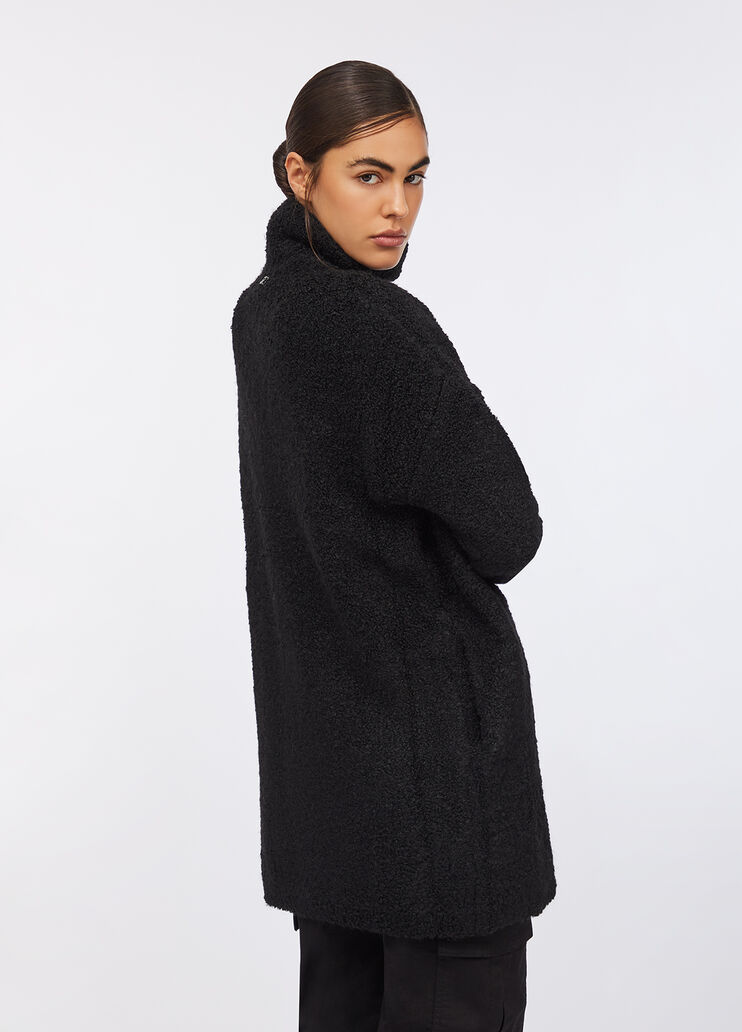 Bouclé knit coat black Liu Jo - large image number 1