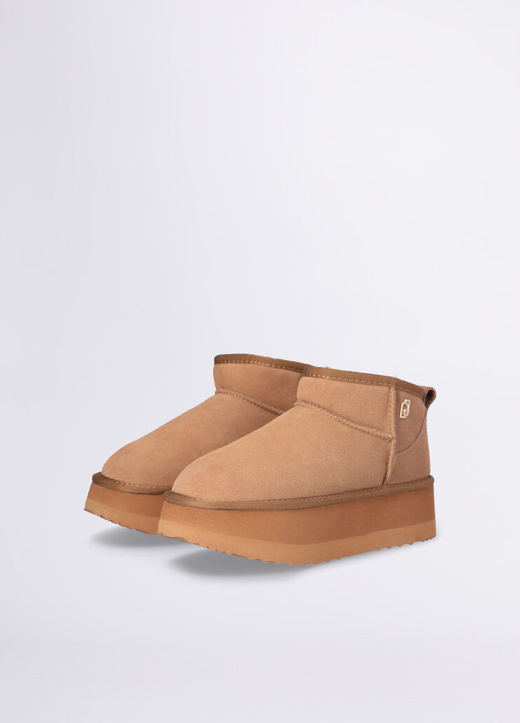 Warm platform ankle boots beige Liu Jo - medium Warm platform ankle boots beige Liu Jo - medium