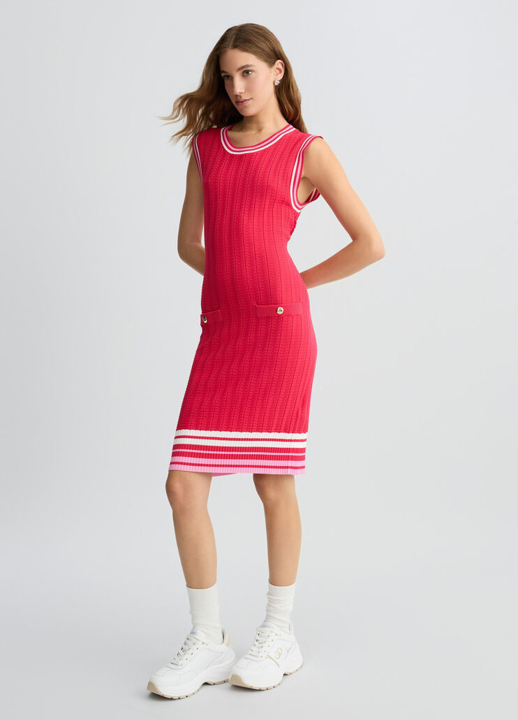 Red knit dress red Liu Jo - large image number 5 Red knit dress red Liu Jo - large image number 5