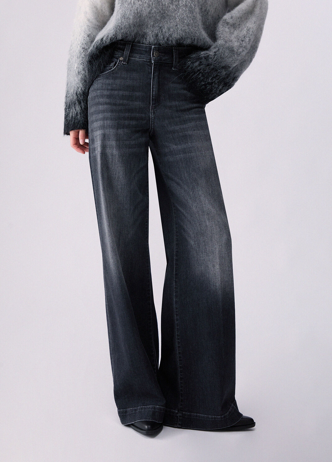 Jeans flare denim nero Liu Jo - large image number 0