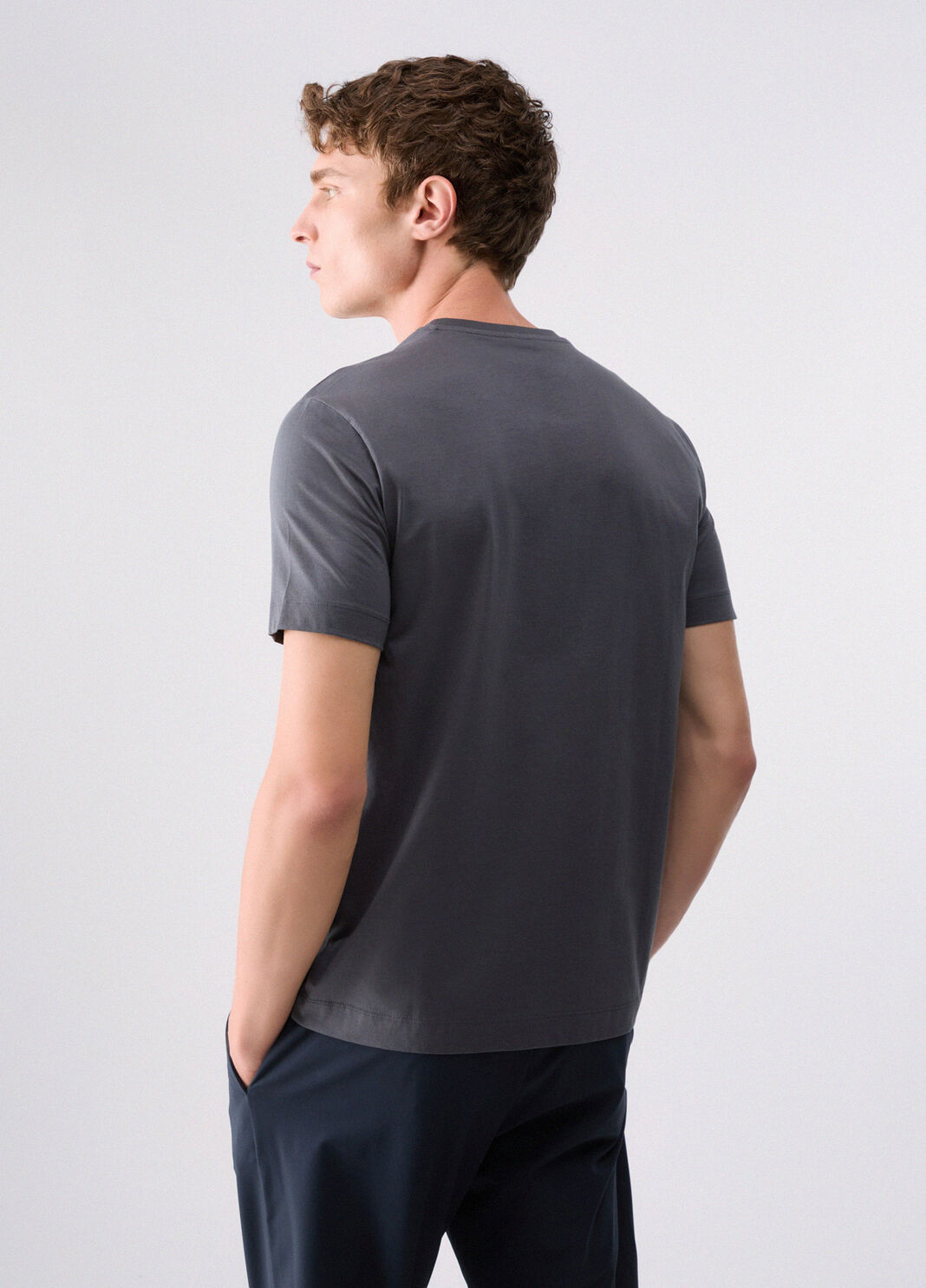 Embroidered Logo T-shirt dark grey Liu Jo - large image number 1
