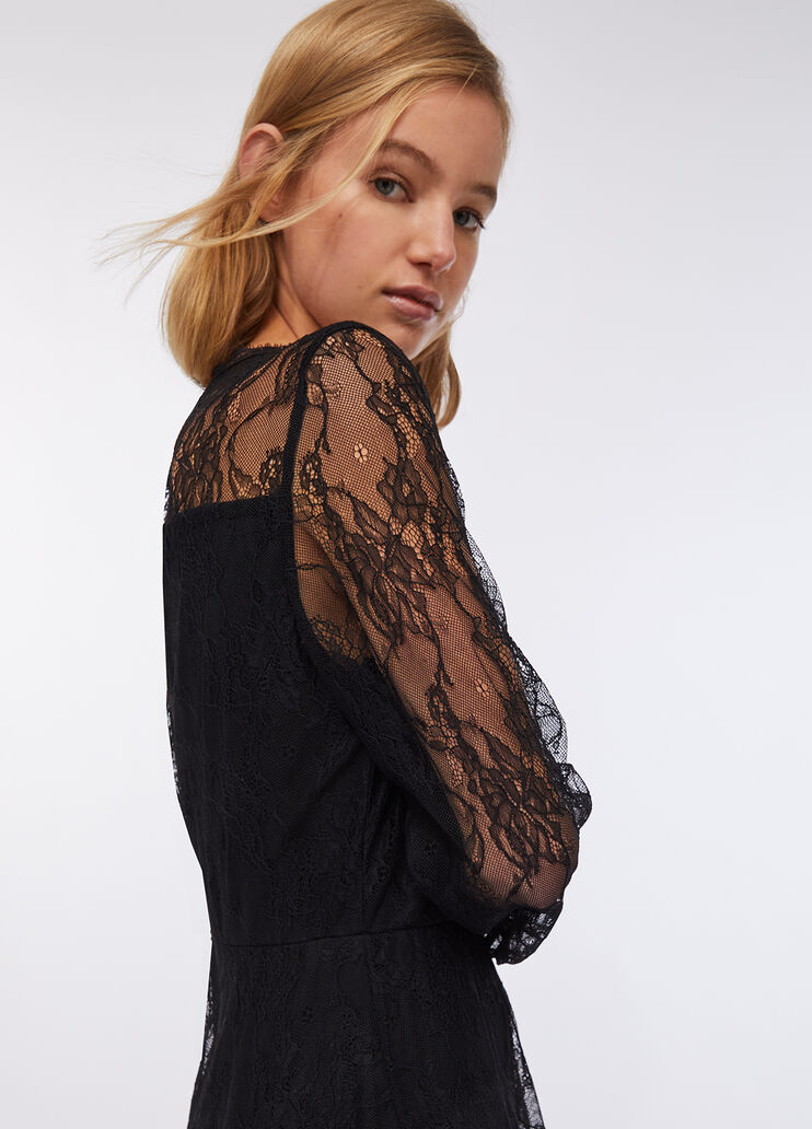 Short lace dress black Liu Jo - large image number 2 Short lace dress black Liu Jo - large image number 2