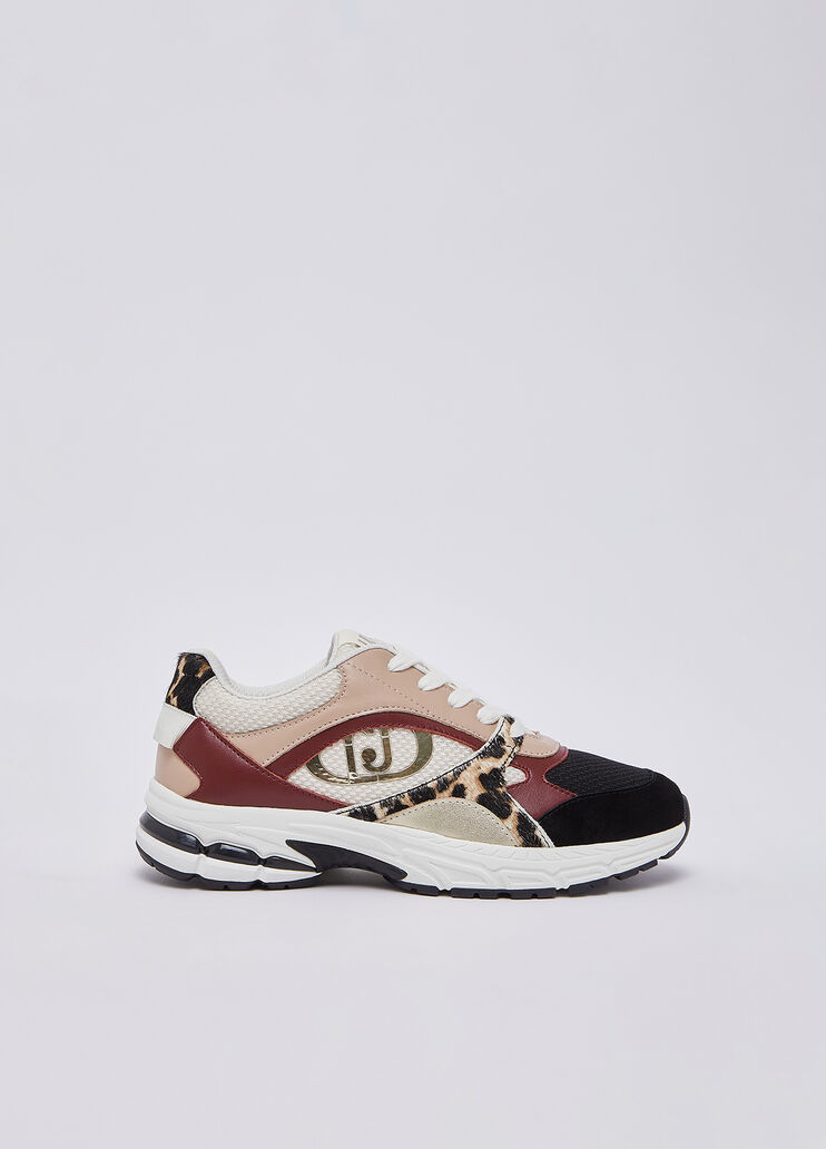 Sneakers with pony hair details black/nude Liu Jo - medium
