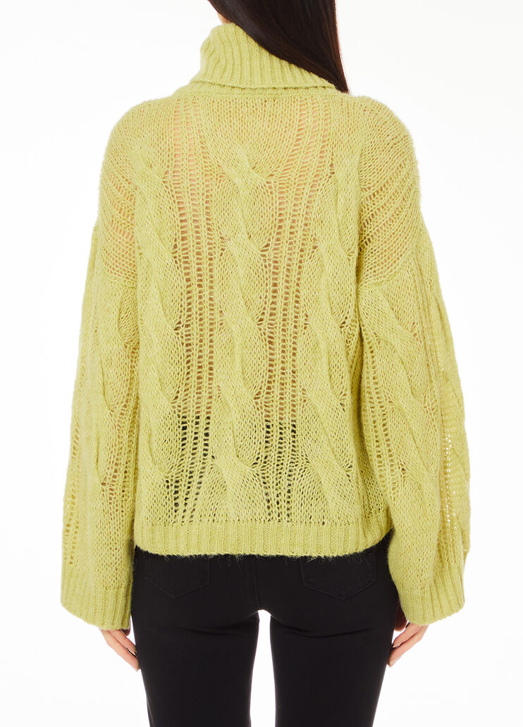 Rollkragenpullover aus Alpaka und Wolle Grün Liu Jo - medium Rollkragenpullover aus Alpaka und Wolle Grün Liu Jo - medium