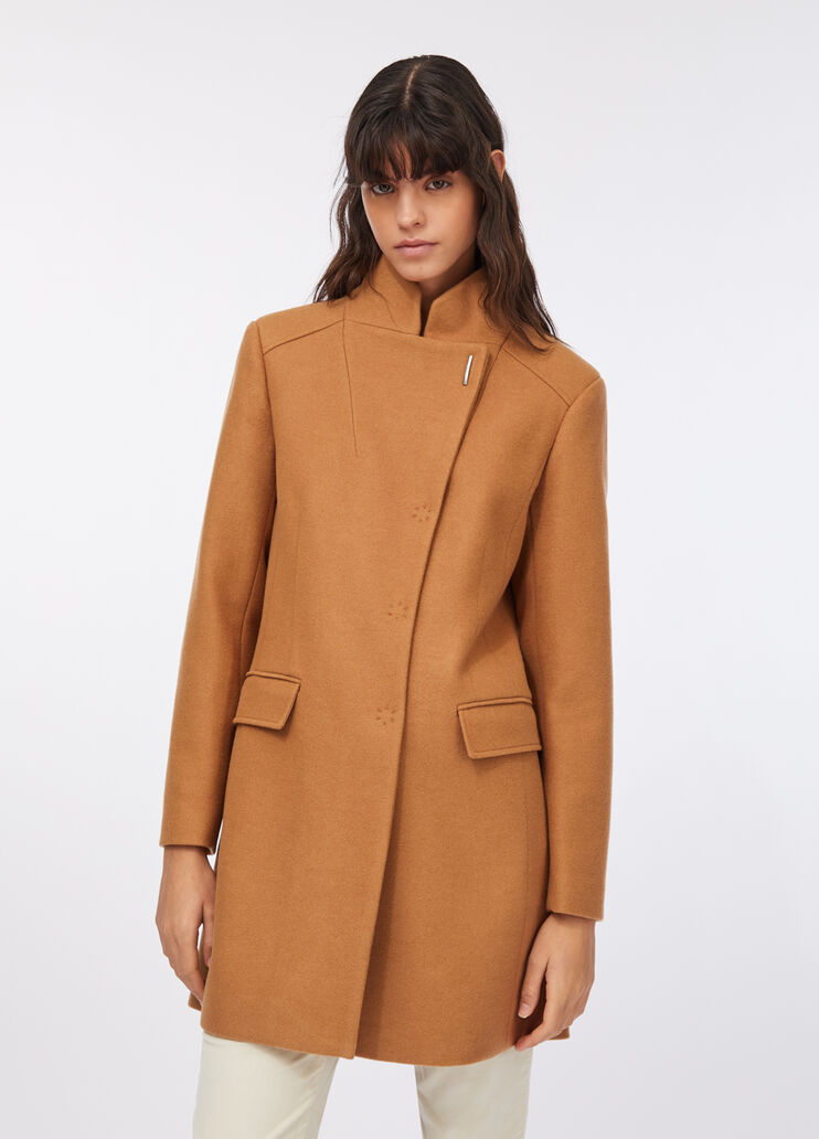 Mantel aus doppellagigem Tuch Beige Liu Jo - large image number 0