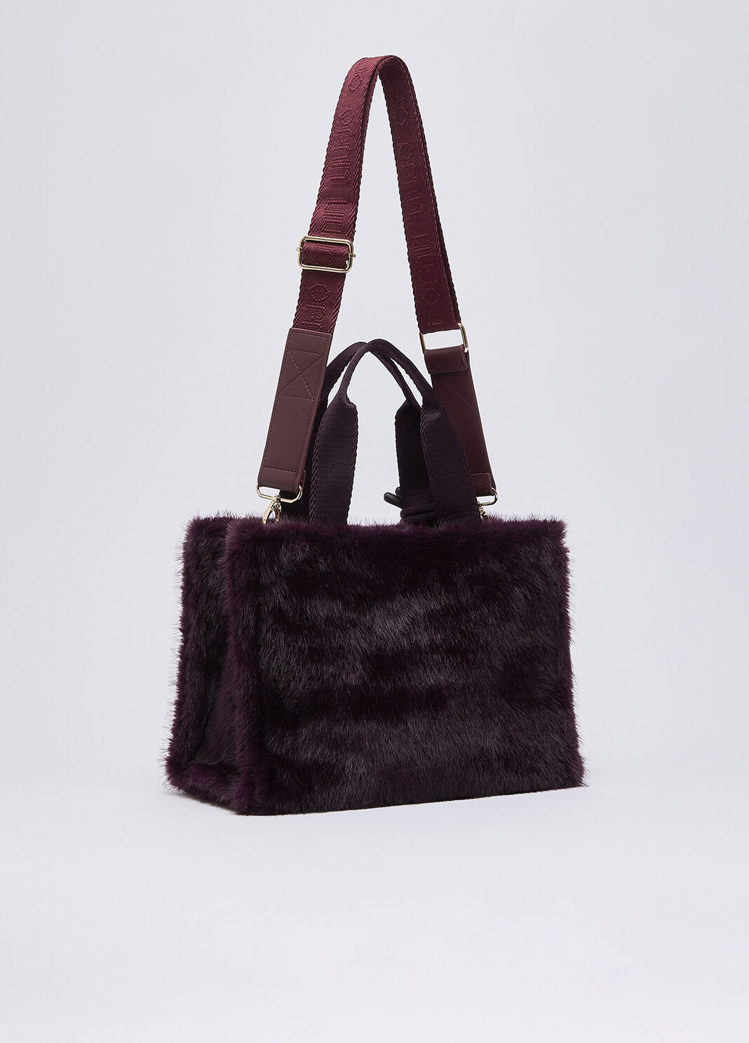 Small Teddy Tote Bag aubergine Liu Jo - large image number 3