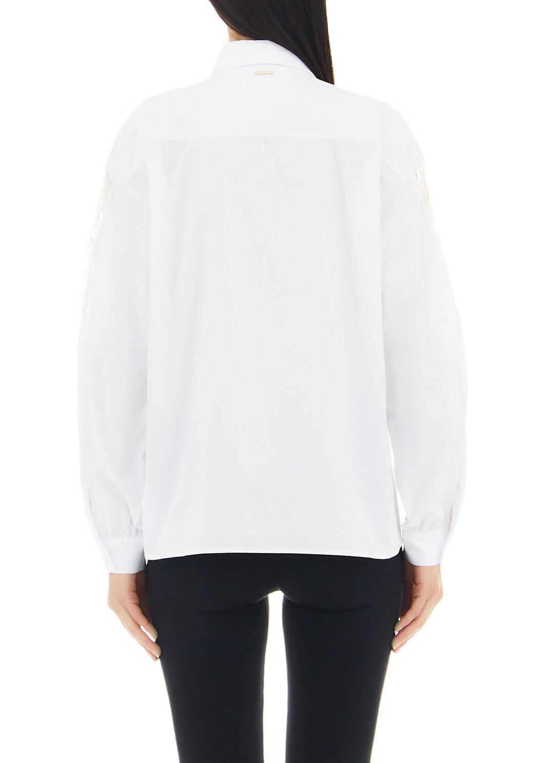 Streifenhemd mit Spitze Optisch Wei&szlig; Liu Jo - large image number 1