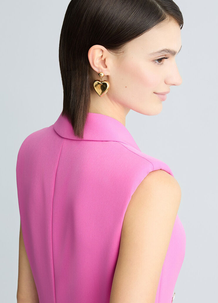 Double-breasted waistcoat pink Liu Jo - large image number 3 Double-breasted waistcoat pink Liu Jo - large image number 3