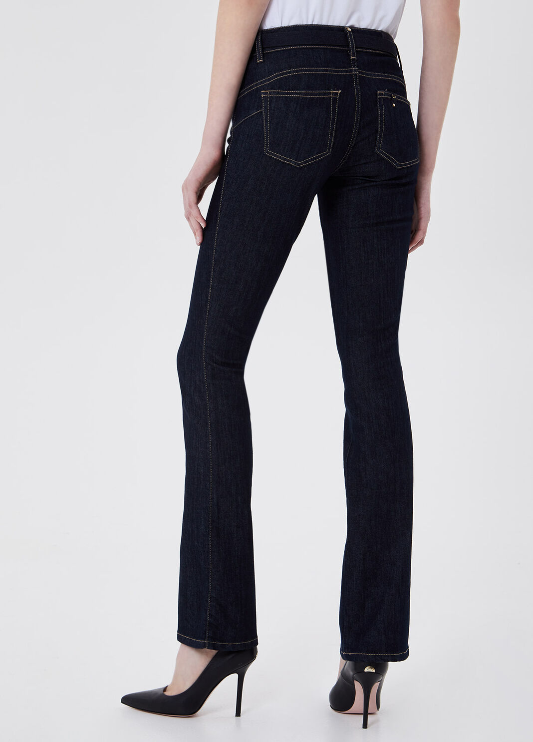 Jeans bootcut con marsupio Lavaggio normale Liu Jo - large image number 1
