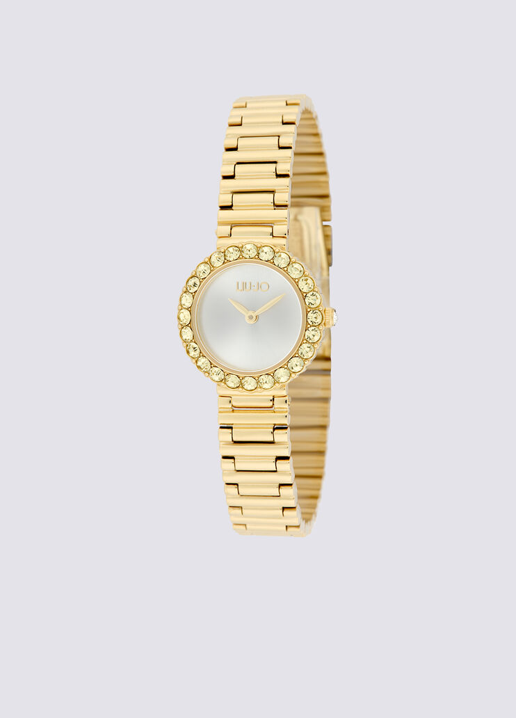Steel watch with diamantés gold Liu Jo - large image number 0 Steel watch with diamantés gold Liu Jo - large image number 0