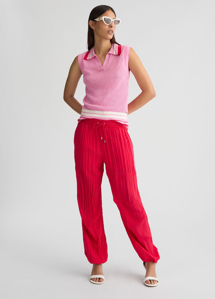 Jogging trousers red Liu Jo - large image number 5 Jogging trousers red Liu Jo - large image number 5
