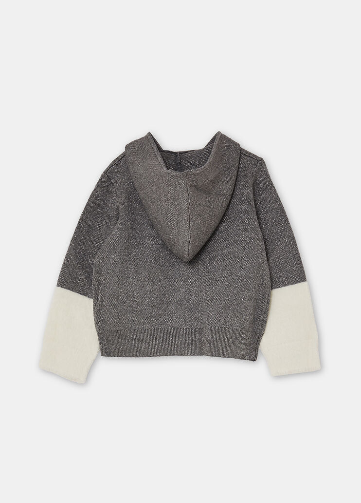 Pull à capuche avec zip Gris foncé Liu Jo - large image number 3