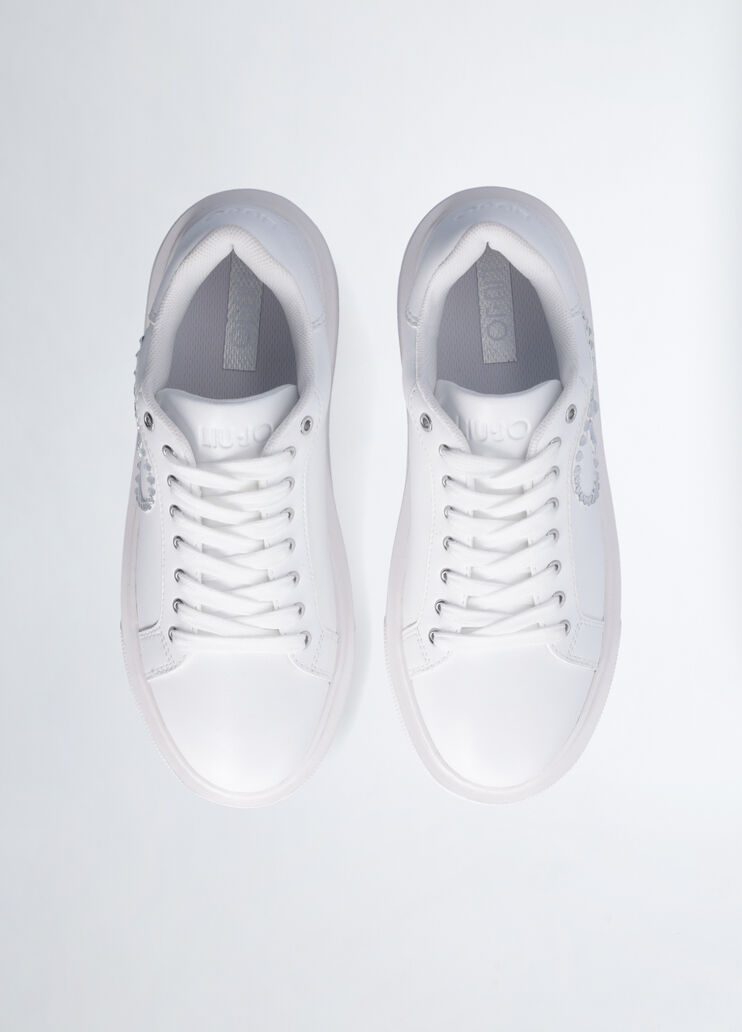 Sneakers with jewel logo white Liu Jo - large image number 4 Sneakers with jewel logo white Liu Jo - large image number 4
