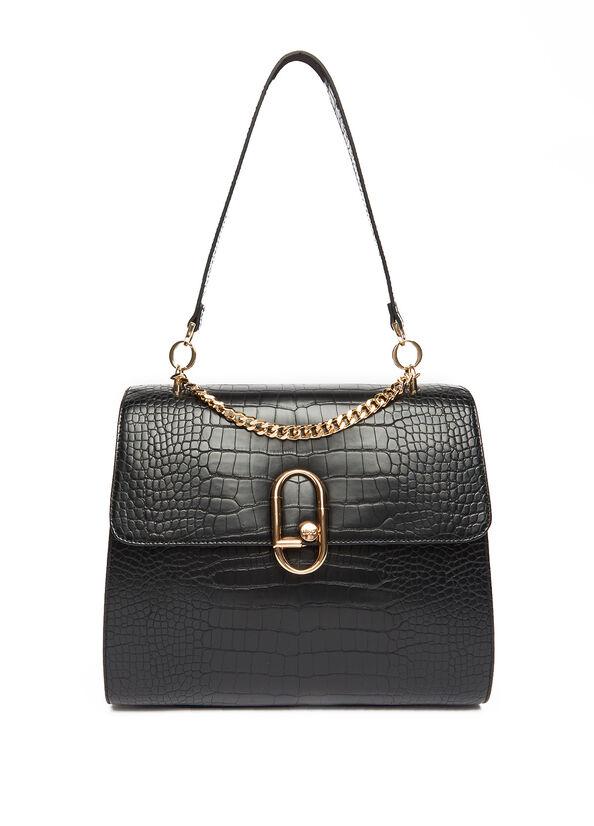 Sac avec imprimé effet crocodile noir Liu Jo - large image number 0