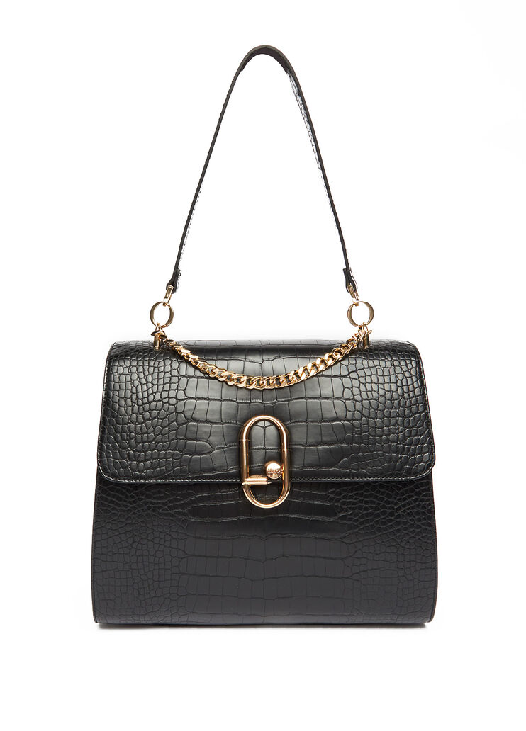 Tasche mit Krokoprägung Schwarz Liu Jo - large image number 0 Tasche mit Krokoprägung Schwarz Liu Jo - large image number 0