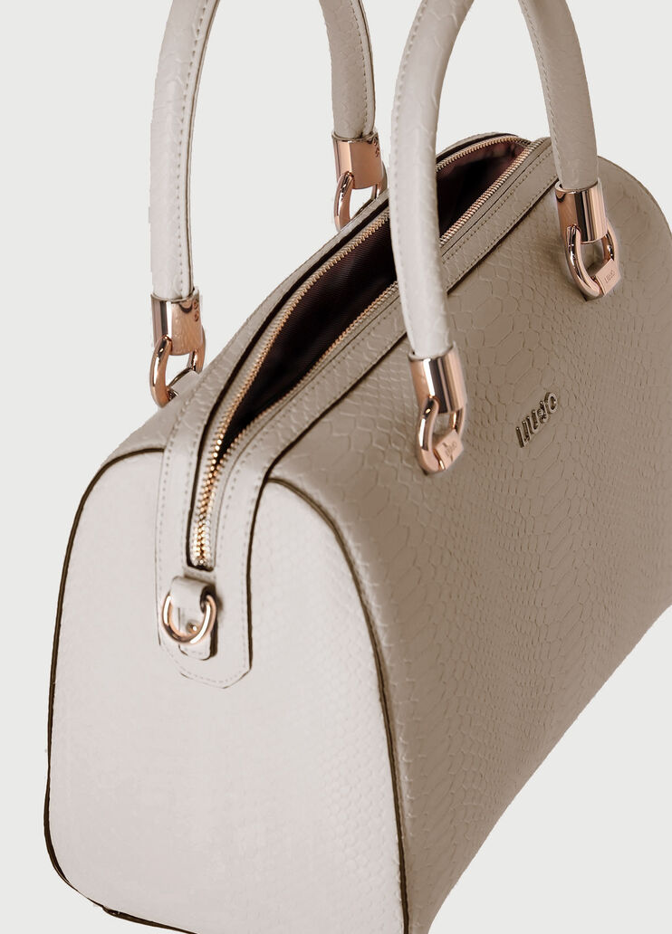 Sac Boston avec imprimé python Lait d'amande Liu Jo - large image number 4