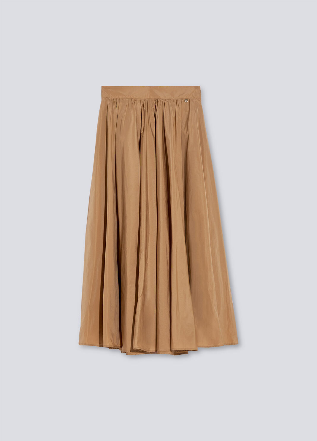 Long taffeta skirt beige Liu Jo - large image number 4