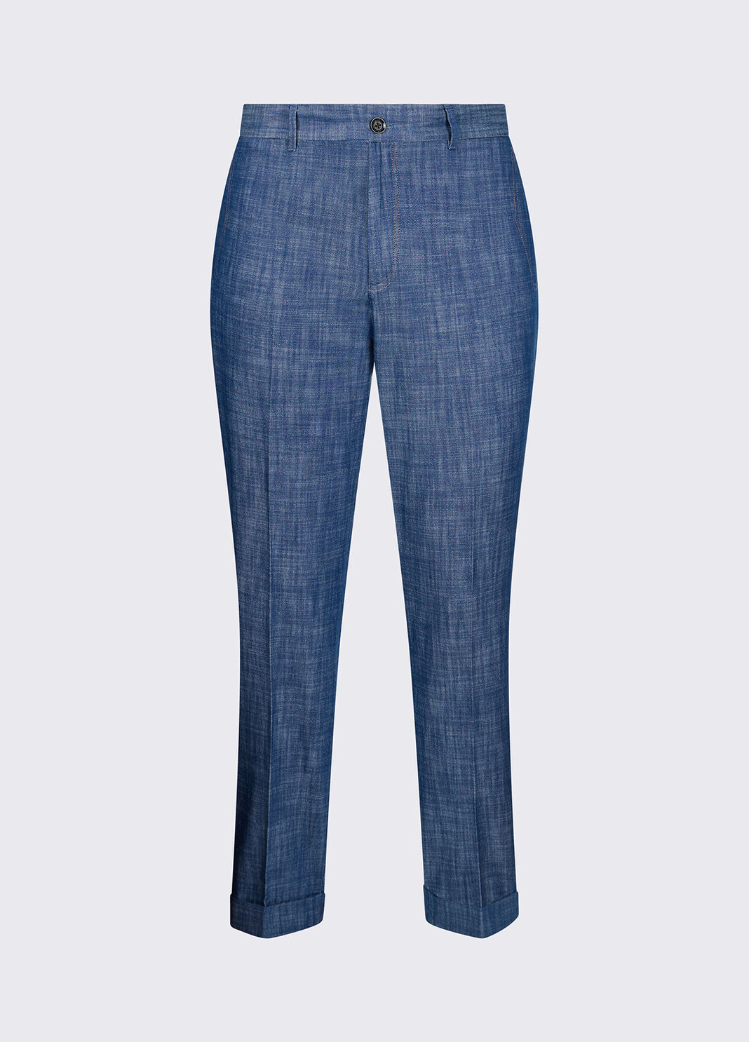 Chinohose aus Chambray-Denim Blau Liu Jo - large image number 6