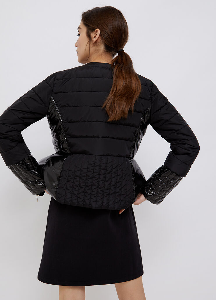 Slim fit padded jacket black Liu Jo - large image number 1 Slim fit padded jacket black Liu Jo - large image number 1
