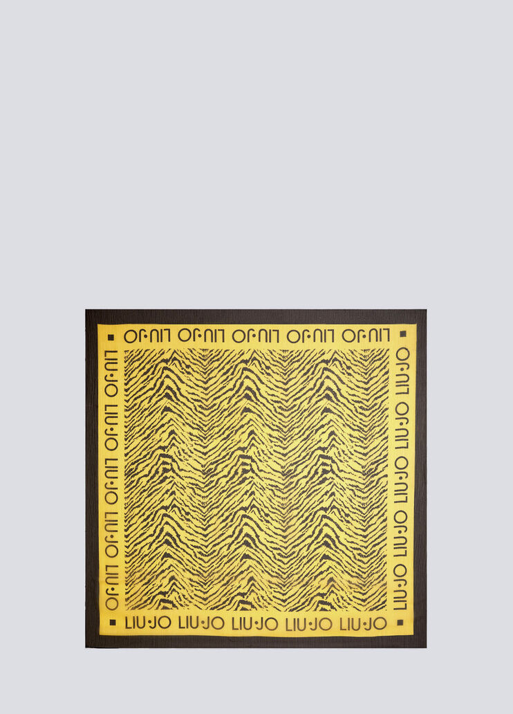 Zebra print scarf light yellow Liu Jo - large image number 0