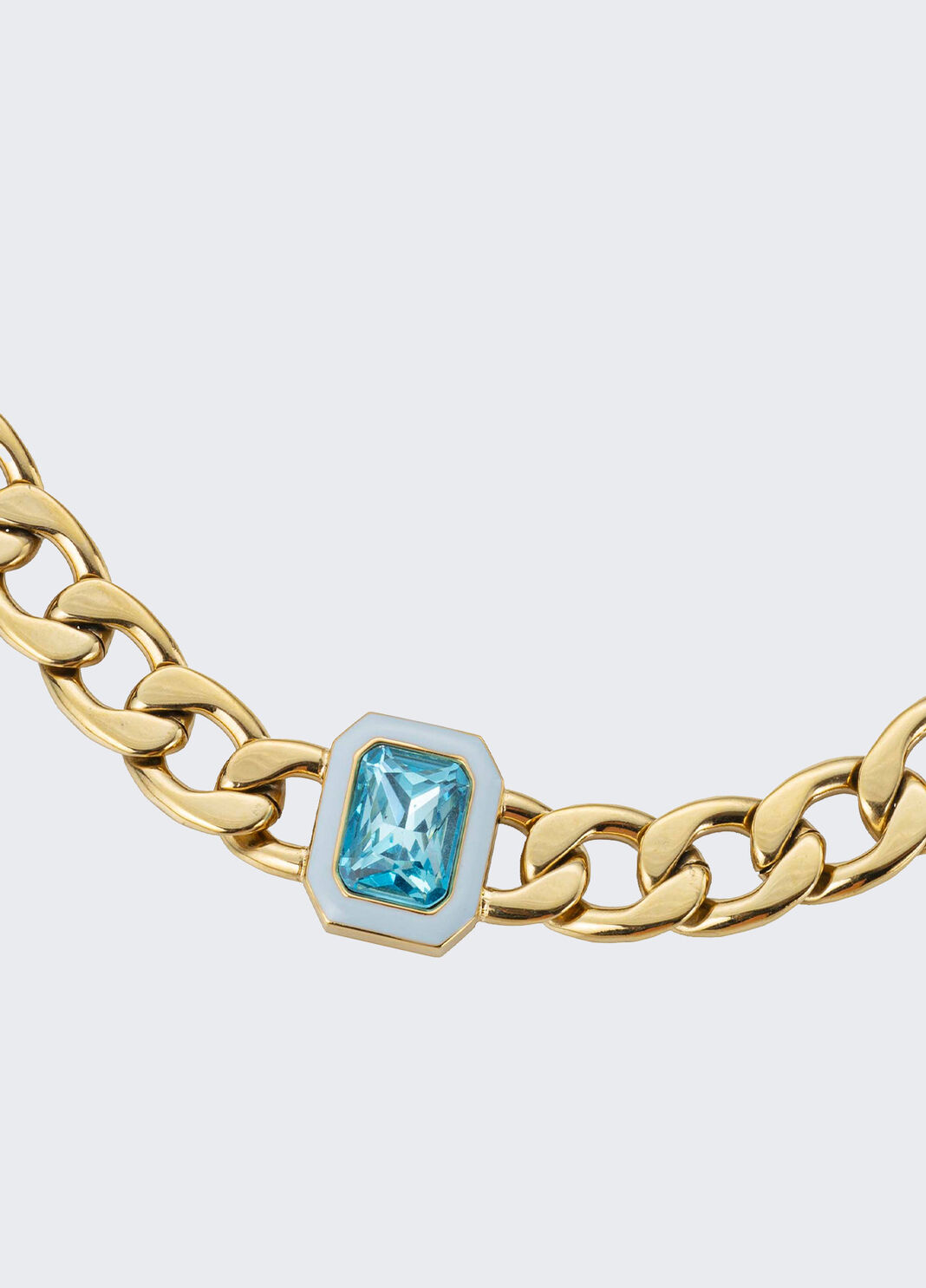 Necklace with jewelled stones gold Liu Jo - large image number 2