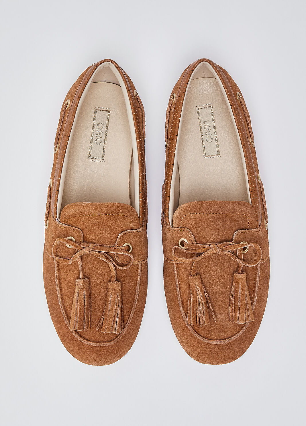 Suede loafers with tassels terracotta Liu Jo - large image number 4