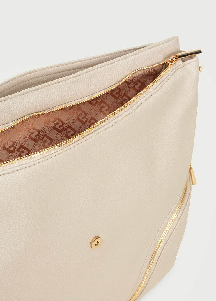 Shoulder bag with logo champagne Liu Jo - large image number 4 Shoulder bag with logo champagne Liu Jo - large image number 4