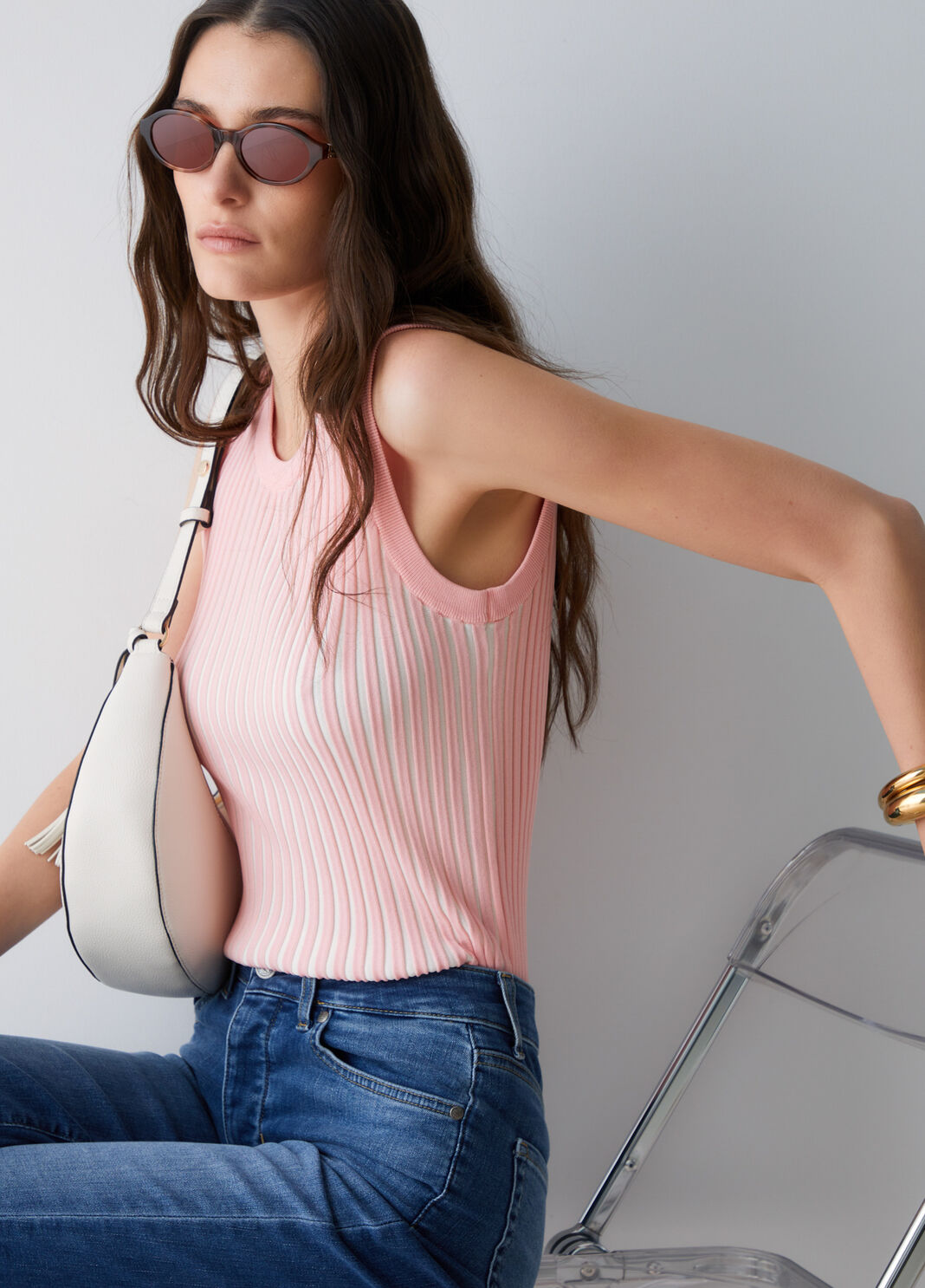 Knit top pink Liu Jo - large image number 2