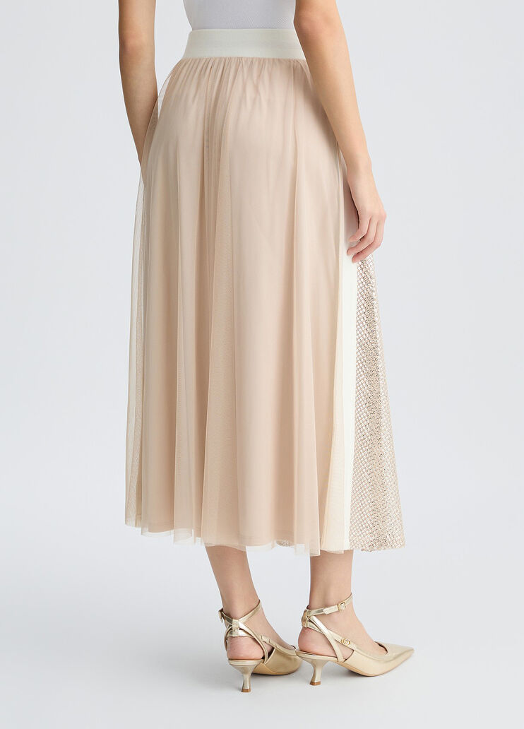 Sequin skirt beige Liu Jo - large image number 1 Sequin skirt beige Liu Jo - large image number 1