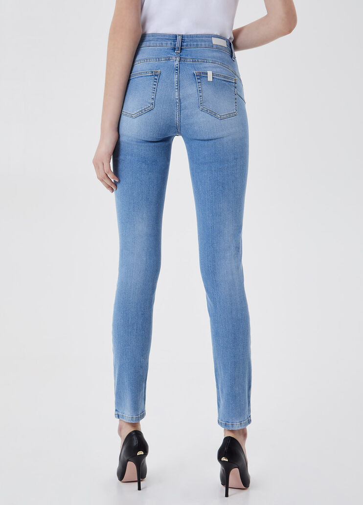 Экологичные зауженные джинсы Синий деним Liu Jo - large image number 1