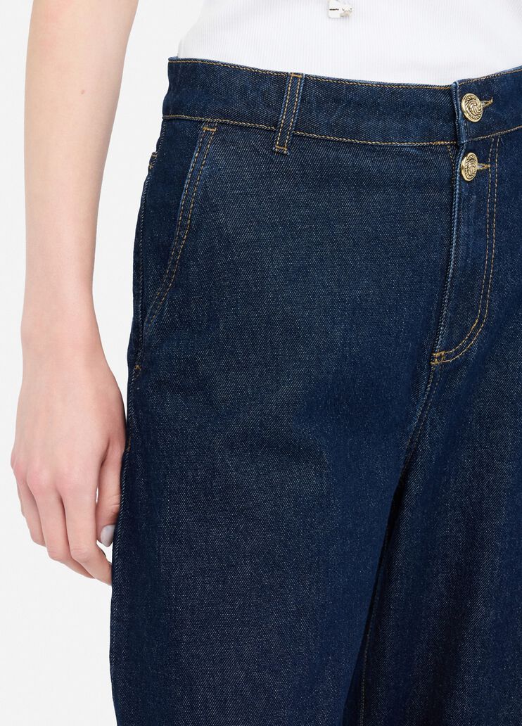 Cropped balloon jeans classic wash Liu Jo - large image number 2 Cropped balloon jeans classic wash Liu Jo - large image number 2