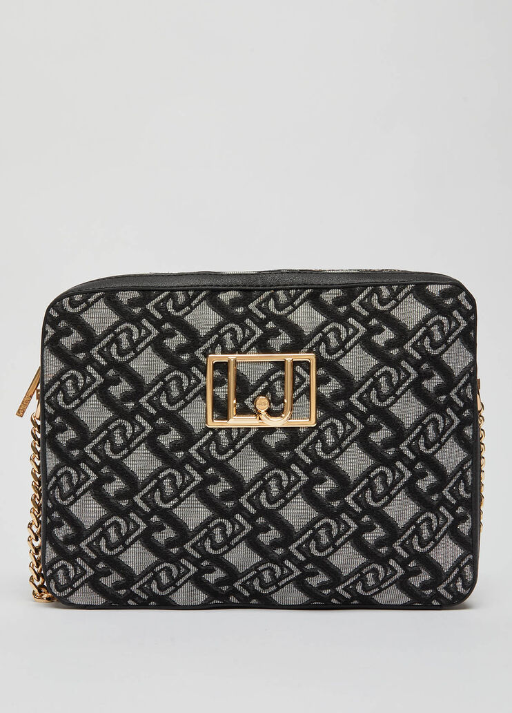 Crossbody bag with jacquard logo black Liu Jo - large image number 0