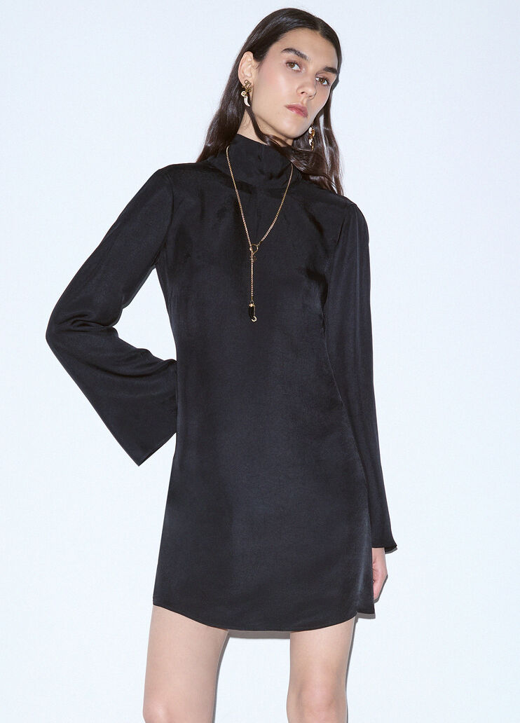 Short twill dress black Liu Jo - medium