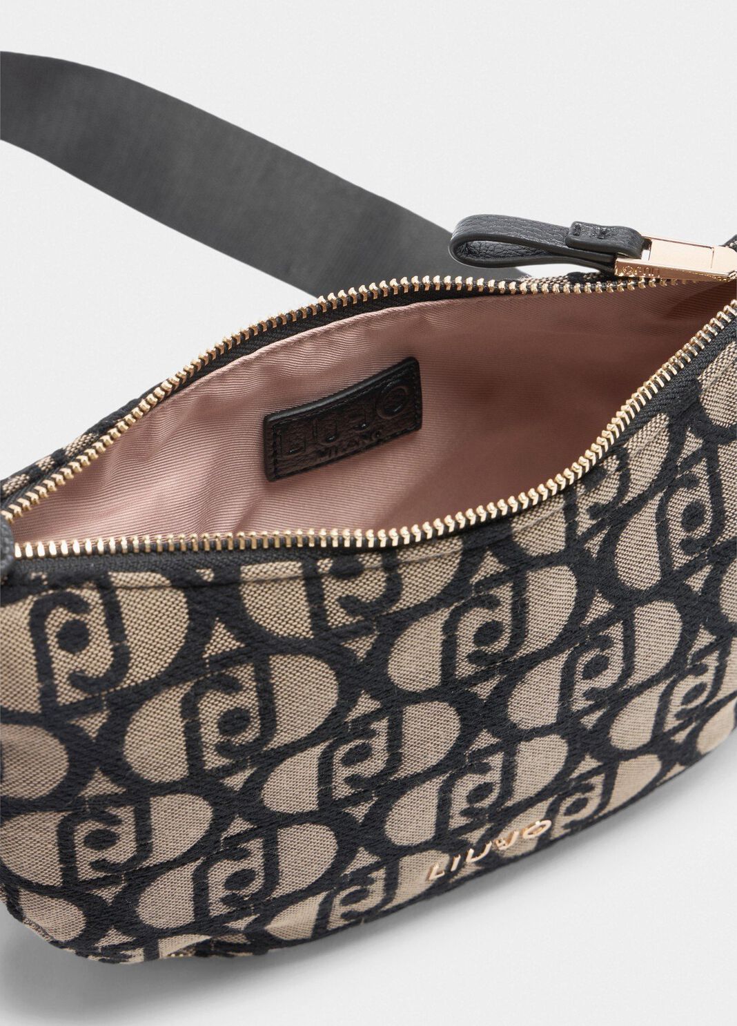 Borsa a spalla piccola jacquard tabacco Liu Jo - large image number 4