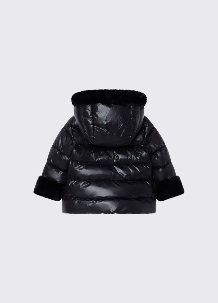 Padded jacket with teddy details black Liu Jo - medium