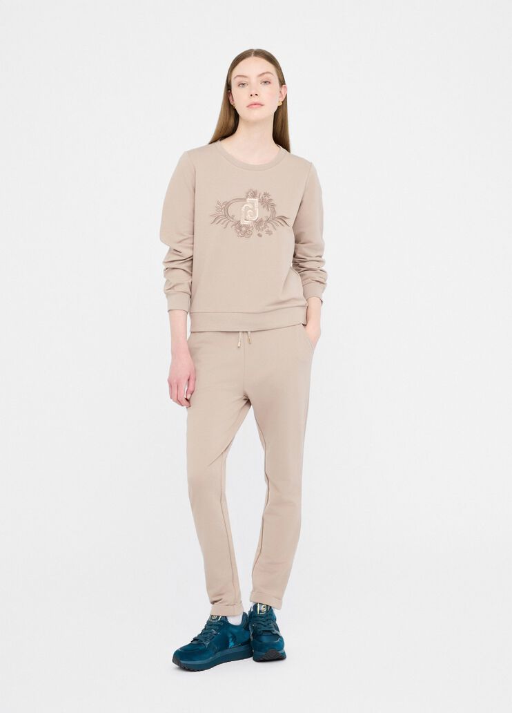 Fleece jogging pants champagne Liu Jo - medium Fleece jogging pants champagne Liu Jo - medium