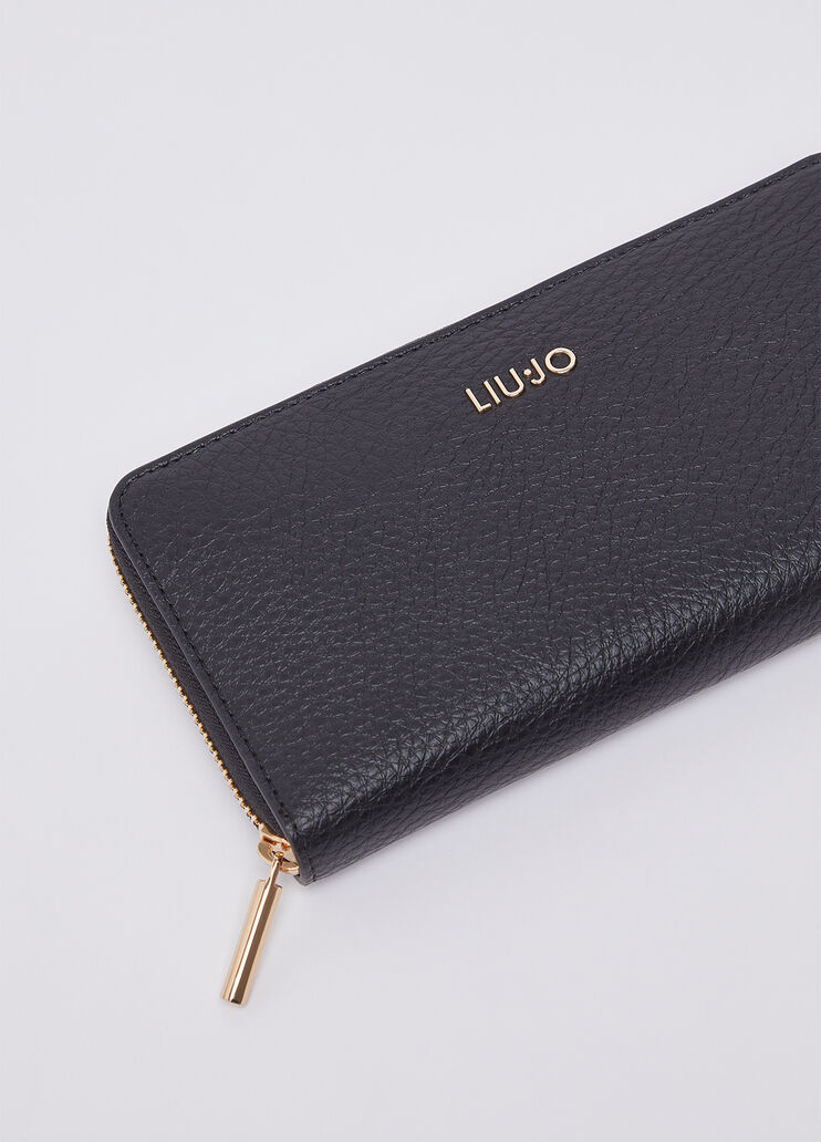 Large monogram wallet black Liu Jo - medium