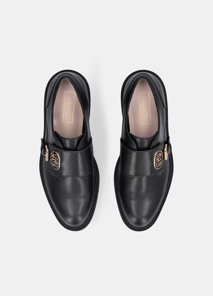 Leather shoes with buckle black Liu Jo - large image number 4